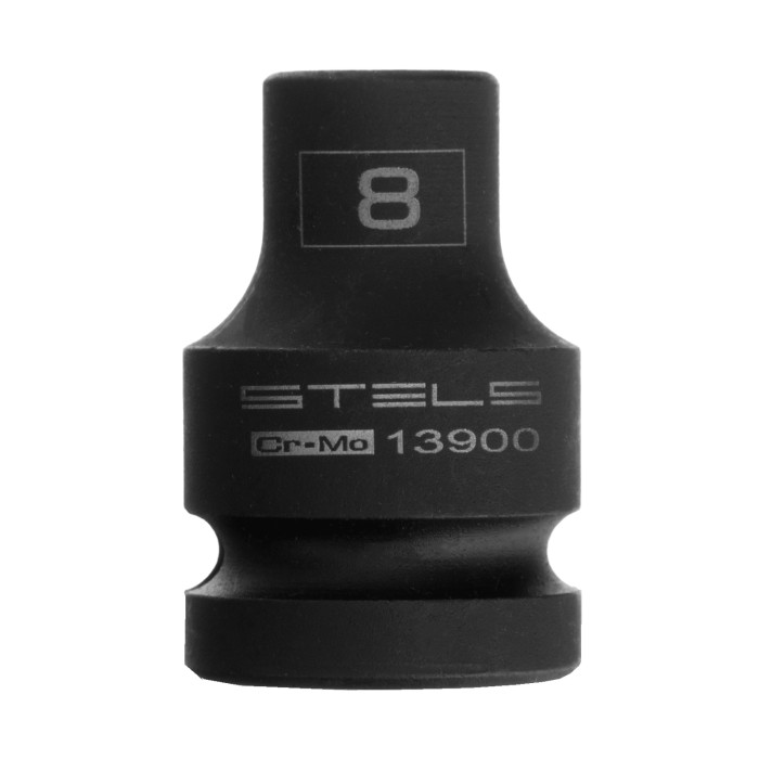 STELS Головка ударная шестигранная, 8 мм, 1/2, CrMo// Stels (13 900) — артикул 13900