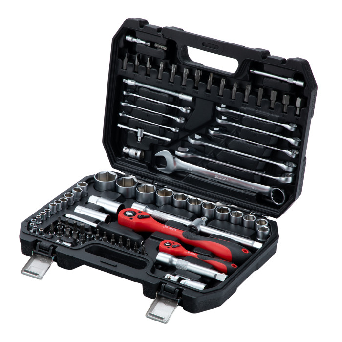 Набор инструментов 82 предмета, CrV, 1/2", 1/4" MTX — артикул 135149
