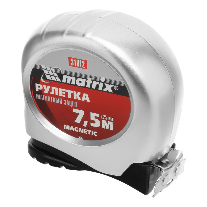 MATRIX Рулетка Magnetic, 7,5 м х 25 мм, магнитный зацеп// Matrix (31 012) — артикул 31012