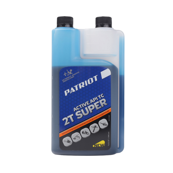 PATRIOT Масло полусинтетическое SUPER ACTIVE 2T 0,946л. (850030569)