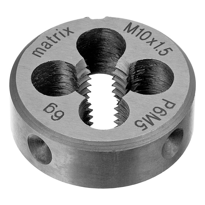MATRIX Плашка М10 х 1,5 мм, Р6М5// Matrix (77092)